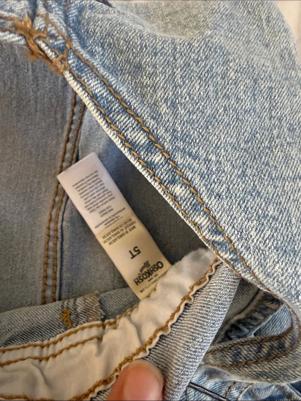 Oshkosh Bgosh Overalls Carpenter Sz 5T